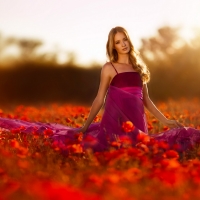 Blonde at Sunset