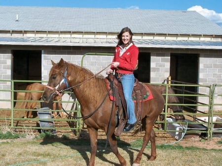 Cowgirl Riding - style, girls, western, women, models, cowgirls, horses, brunettes, fun, female, boots