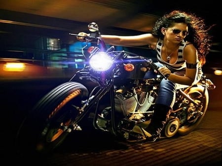 Get on the back - Motorbike, Woman, Rider, Biker, Chick, Motorcycle, Babe