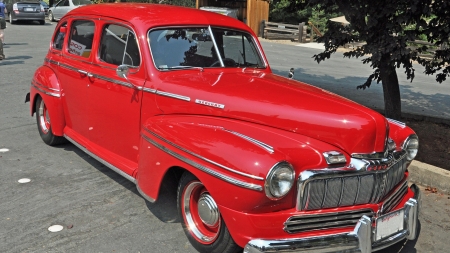 Mercury in California - phil brown, car, mecury, red