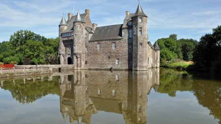 Chateau Reflection - reflections, phil brown, chateau, france