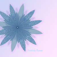 Blue Desktop Flower