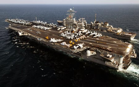 USS Harry S. Truman - replenishment, uss harry s truman, cvn 75, usns arctic