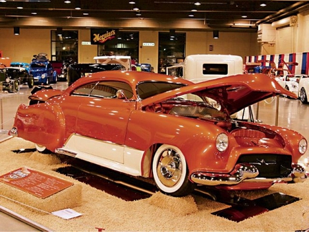 50 Chevy - chevy hotrod, orange