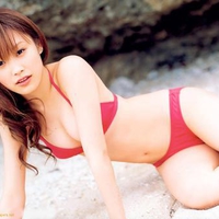 actress,singer,cute,red bikini,sexy,AI Takahashi