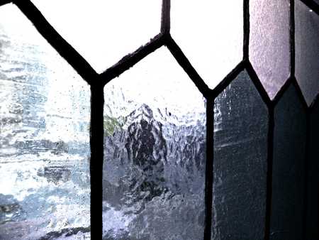 Blue Glass - light church, stained, glass, window