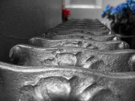 Iron and Flowers - church, radiator, design, flowers, iron