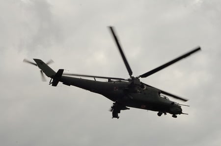 Polish Mi24 - helicopter, military