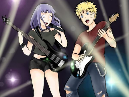 Naruto Hinata Playing Guitar