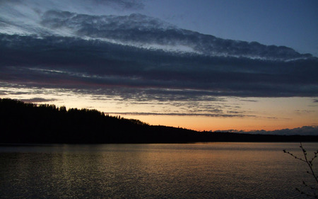 Wakami Lake Sunset - sunset, provincial park, sultan, lake, northern ontario, wakami lake, chapleau