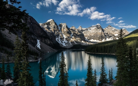 Maligne Lake, Jasper Nat'l. Park, Alberta - lake, mountains, canada, nature