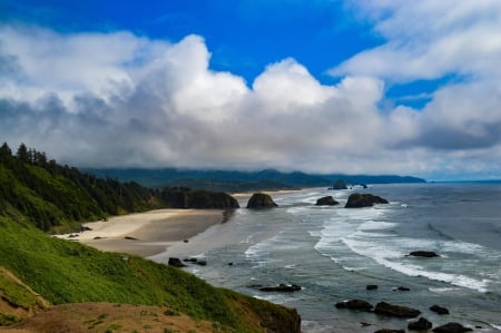 Cannon Beach - nature, fun, ocean, beach, cool