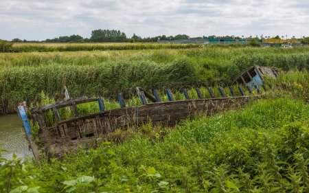 Old Boat - nature, abandon, boat, ruin