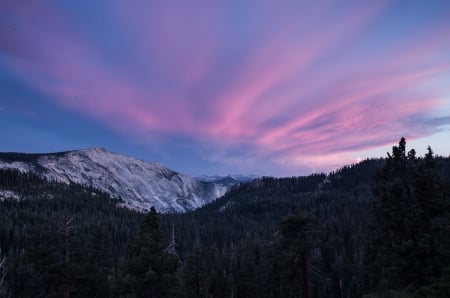 Good Morning! - clouds, sun rise, colors, morning, mountain, California, Yosemite, Pentax, sky