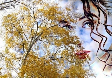 â™¥â™¥â™¥ - face, sky, tree, beautiful