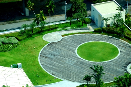 Circles - lawn, circle, grass, green