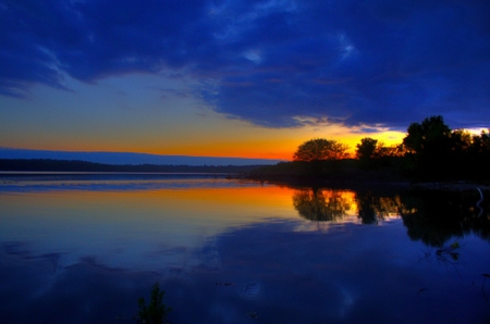  Cloud Appreciation   - nature, lake, landscape, trees, reflection, clouds, sunset, sea