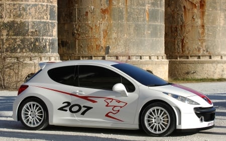 peugeot 207 - hatch, building, french, peugeot