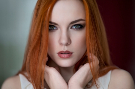 RedHead - hairs, women, model, red