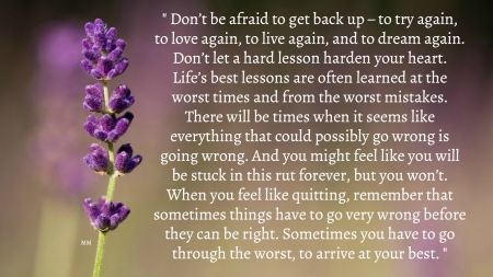 To get back up - quotes, saying, flowers, words, thoughts, nature