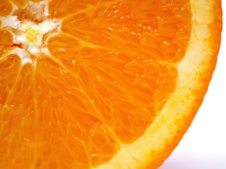 Orange - macro, fruit, slice, orange