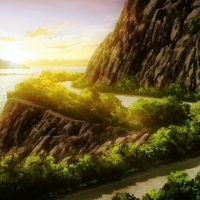 Anime See And Mountains