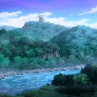 Anime Mountains River