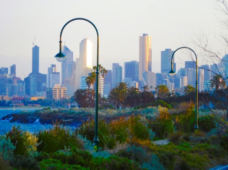 Melbourne Winter Morning - Buildings, Melbourne, Winter, Skyscrapers, Morning, City