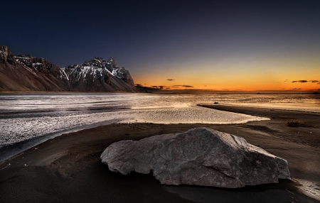 Sunrise - nature, sky, ocean, beach, sea view, clouds, sea, sunrise