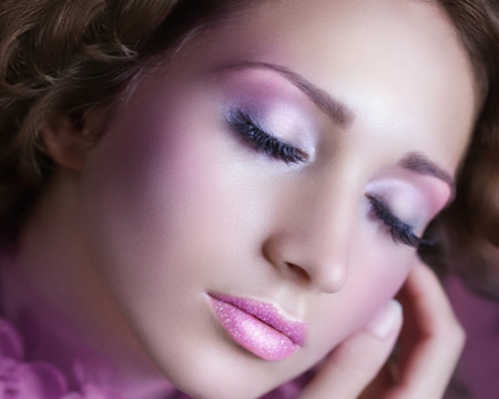 Beauty - face, pink, woman, make up