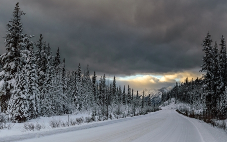 Dark Clouds - winter, dark, cloud, snow