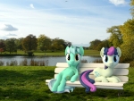 3D Lyra and Bonbon Bench