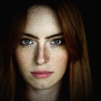 Red Head with Green eyes