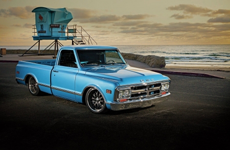 1968-Gmc-Truck - classic, 1968, blue, gm