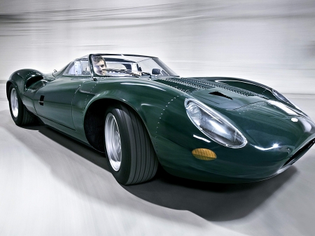 jaguar xj13 - spyder, british, jaguar, green