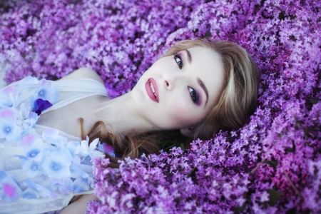 Purple Dreams For You Sweet Inspi - photography, lady, beauty, model