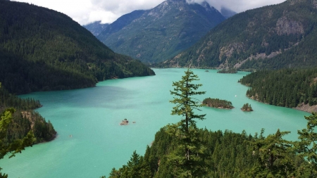 Diablo Lake - lake, forest, cool, fun, nature, mountain