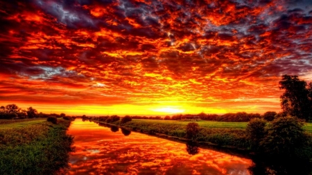 spectacular sunrise hdr