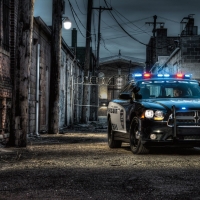 dodge charger police cruiser hdr