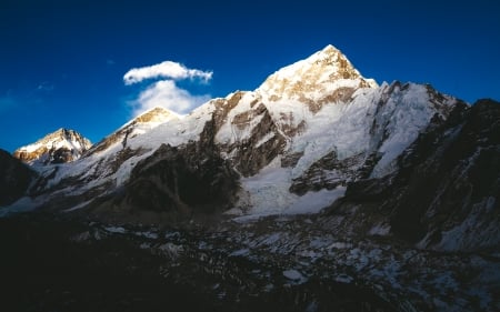 Mountain - nature, sky, mountain, snow