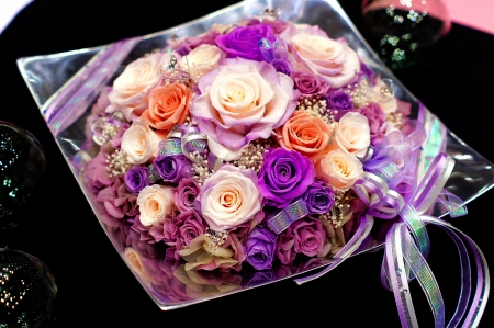 WITH LOVE - flowers, roses, presentation, gift, bouquets