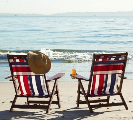 place for relax - relax, nature, beach, chairs, sea, place