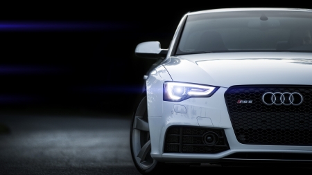 Audi RS 5 - vehicles, cars, Audi RS 5, white cars, front view