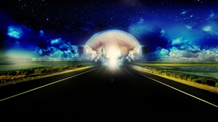 'Highway to Heaven'..... - highway, sky, heaven, night