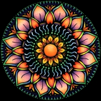 Peach Colored Mandala 2