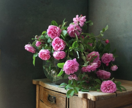 Still Life - abstract, flowers, pink, soft