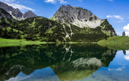 Reflection III. - nature, lake, landscape, reflection, water, mountains, wallpaper, scene