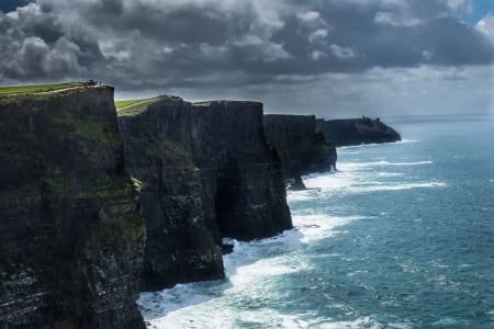 The Cliffs of Moher - mountains, cool, fun, ocean, nature