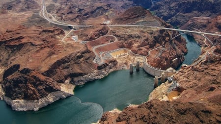 Hoover Dam - water, photo, Hoover, dam