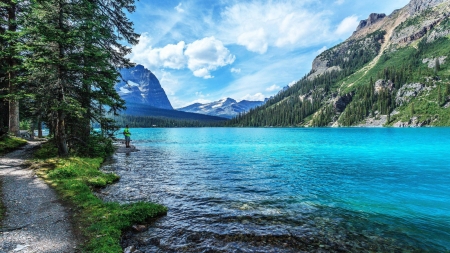 Yosemite National Park - lake, yosemite, mountains, park